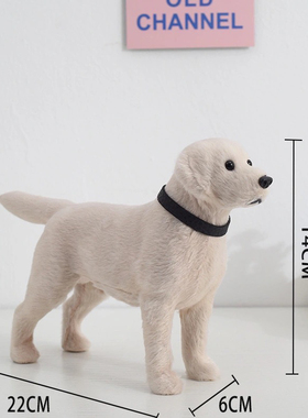 动物模型仿真拉布拉多导盲犬仿真狗家居摆件摄影道具园林布置装饰
