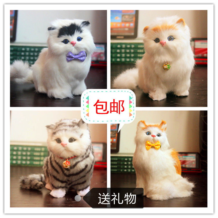 动物模型仿真猫咪儿童摄影道具