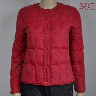 女式 90%白鸭绒防风保暖妈妈内 羽绒服内胆内衣内恤保暖防寒加大码