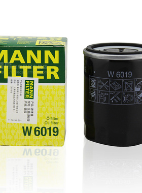 曼牌滤清器W6019机油格滤芯适用斯巴鲁森林人BRZ XV力狮傲虎