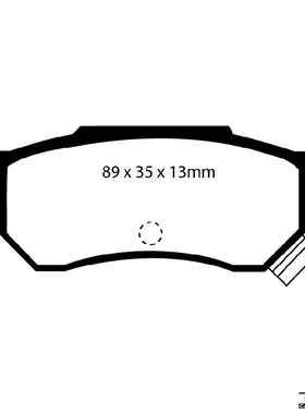 EBC刹车片黄皮DP4642/2R适配二代飞度 锋范 后刹车皮