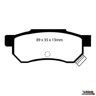 EBC刹车片黄皮DP4642/2R适配二代飞度 锋范 后刹车皮