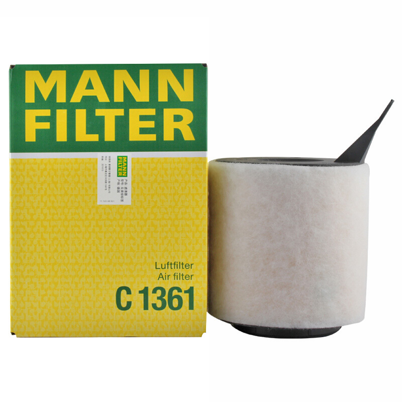 曼牌滤清器C1361空气格滤芯适用宝马1系E87 3系E90 E84 X1 320i