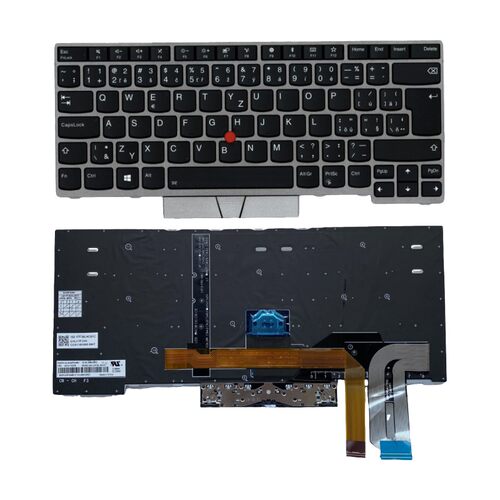 捷克CZ背光键盘适用联想E480 E485 E490 T480S 01EN984