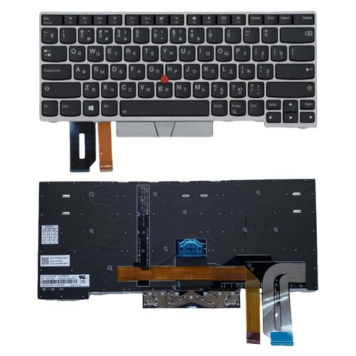 俄文RU背光键盘适用联想E480 E485 E490 T480S 01YN362