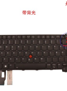 丹麦DK键盘联想Thinkpad T14 P14s L14 Gen3 Gen4 5N21D68242
