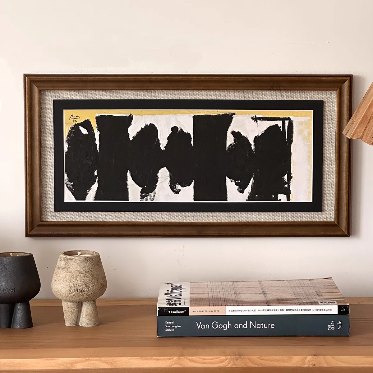 黑金MOOJIART餐厅装饰画原创