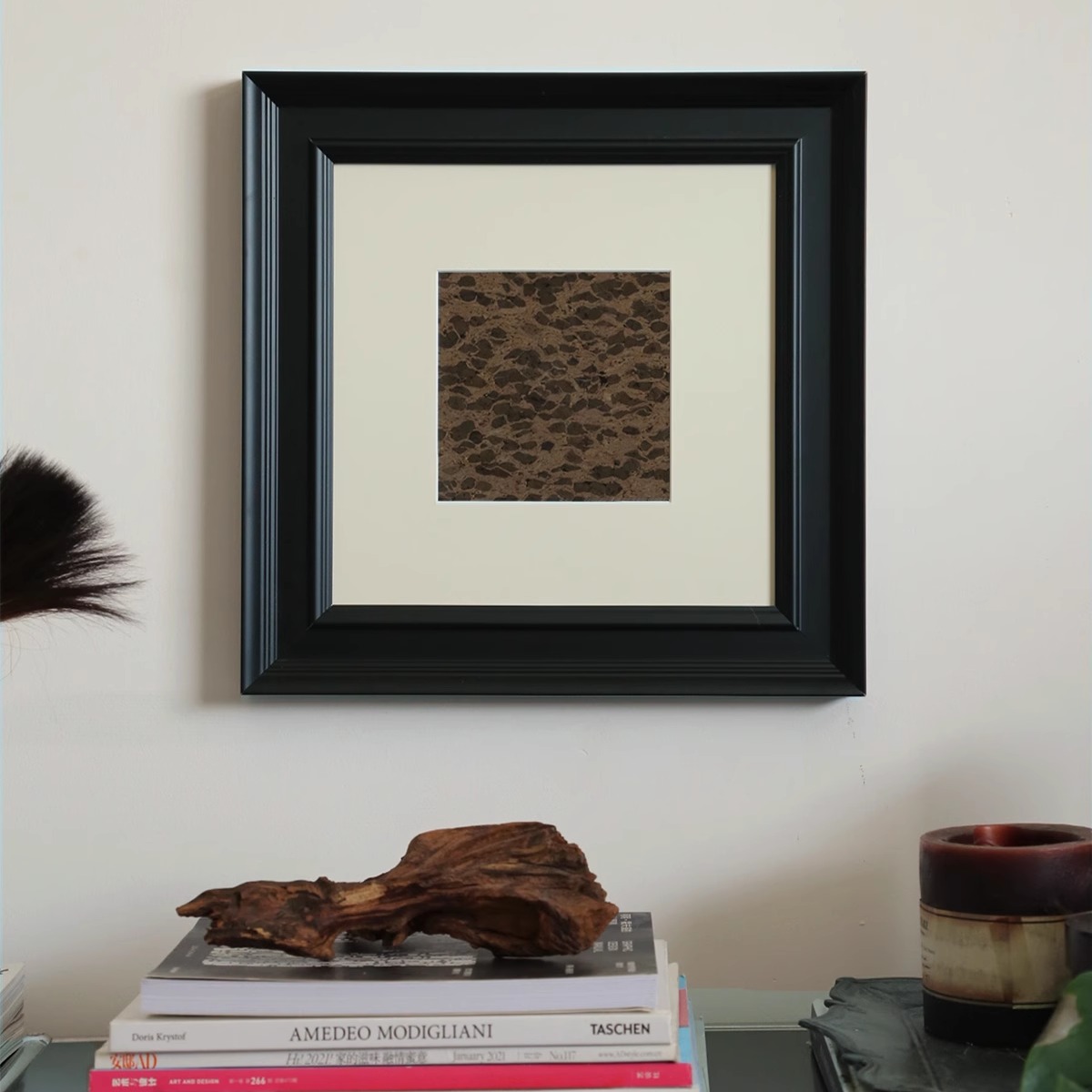 黑色摆台装饰画卧室客厅