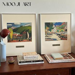 普罗旺斯风景 饰画沙发背景墙挂画高级感现代壁画 北欧风客厅装