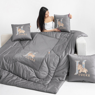 长绒棉100支抱枕被子两用午休枕