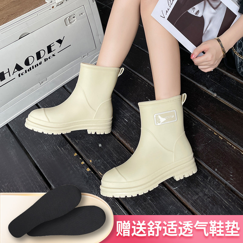 韩版短筒防滑耐磨防水雨鞋女