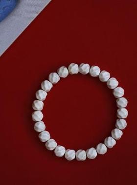 鹿角 8mm无相手串 手持四方珠手串木简约盘玩文玩念珠送礼饰品