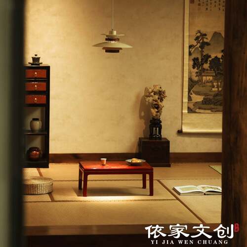 皇皇木吉大漆中国红炕桌香几红木家具室内玄关家居文玩摆件收藏品