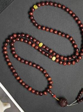 紫油梨0.9 老料 纹理清晰 约54.5g 手串木简约盘玩文玩念珠送礼