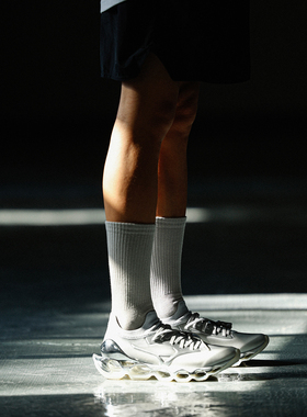 SLOOW袜子 无骨长绒棉 潮流运动百搭中筒袜螺纹棉袜 透气柔软吸汗