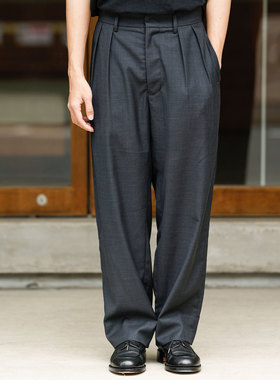 sloow  羊毛西装长裤 宽松休闲 秋冬保暖进口澳洲羊毛