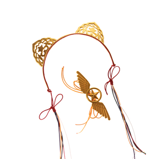 FGO水小黑伊利亚巫女玉藻前COSPLAY道具头饰挂饰服装配饰