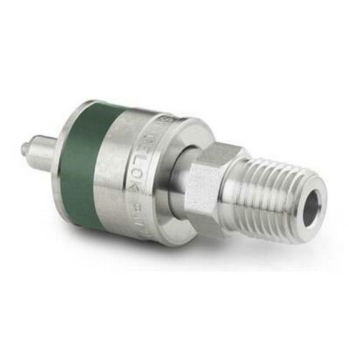 【SS-QC4-D-4PMK3】Swagelok世伟洛克QC4快速接头带阀1/4 inNPT绿