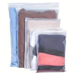 10pcs Frosted Plastic Packaging Bag Travel Storage Bag Water