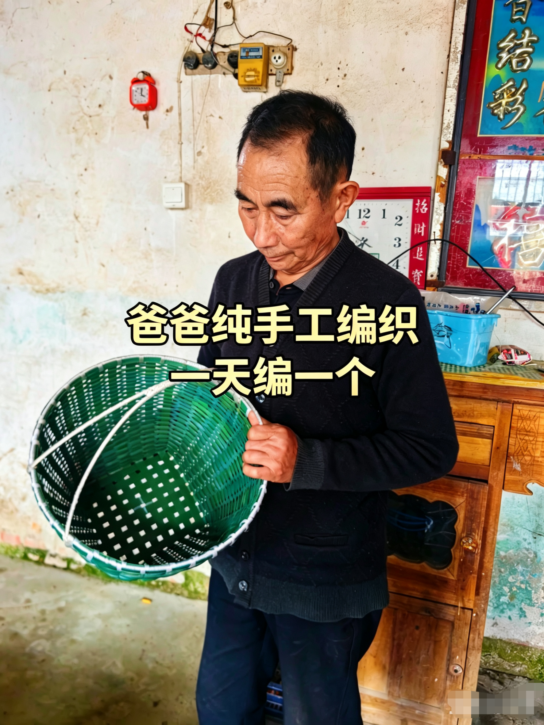 纯手工编织篮子买菜篮手提篮厨房收纳篮菜篮子鸡蛋篮水果篮实用