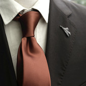 卡其色真丝手感复古休闲8CM婚礼结婚新郎简约墨绿色橘色正装 领带