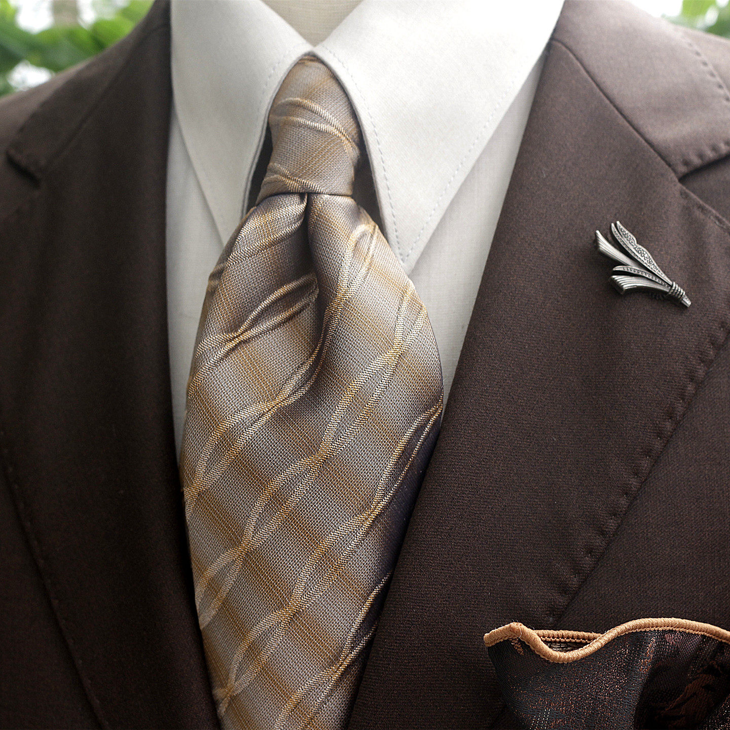 男士复古经典高品质真丝刺绣领带 棕色英伦花条纹斜纹8CM正装婚礼,服饰配件/皮带/帽子/围巾,领带,淘宝优惠券,粉丝福利购,淘宝优惠卷