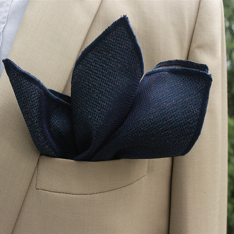 绅士复古休闲提花色织口袋巾