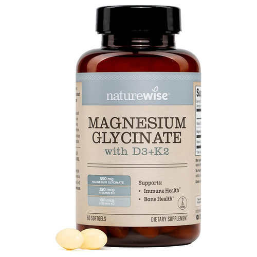 NatureWise甘氨酸镁D3K2一瓶补齐