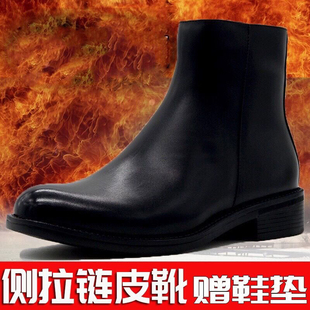 冬季高帮正装商务棉皮鞋鞋靴皮毛一体男士保暖防寒靴雪地靴