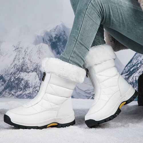 润踏加绒零下保暖防滑雪地靴女