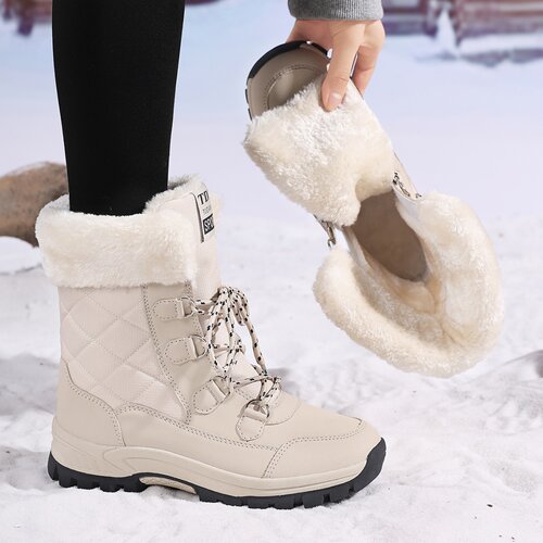 加绒防水防滑户外雪地靴