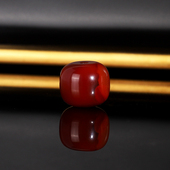 原矿瓦西南红老型珠散珠N25 直径12.4x10.8mm 高货牛血红单珠配珠