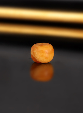 天然云端老蜡老型珠LL88号 直径8.5x6.7mm 俄料古董蜡配珠散珠