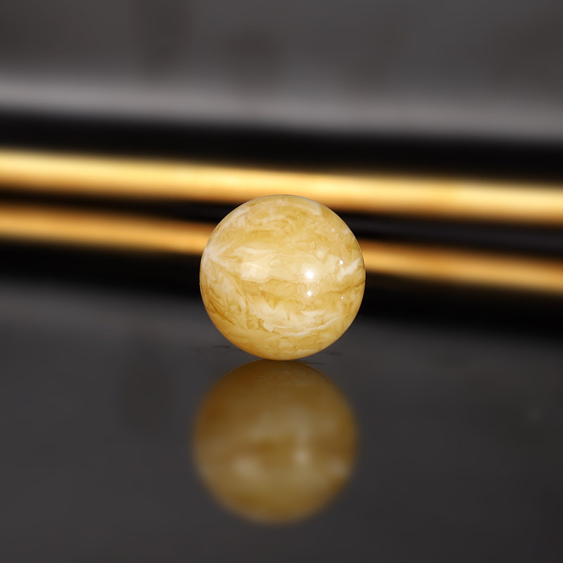 原矿天然俄料蜜蜡散珠 16.5mm WK16-05号 满蜡满密大单珠配珠圆珠
