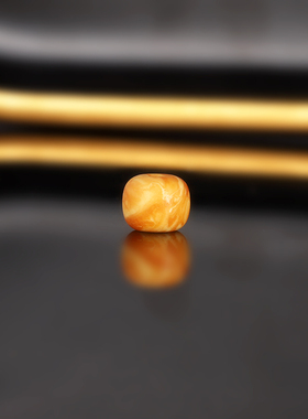 天然老蜡老型珠散珠 直径9x7.3mm LL69云端古董老蜜蜡配珠隔珠