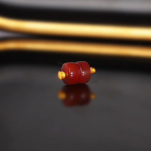 原矿天然牛血红直切隔珠 7x3.8mm NG80 南红散珠配珠 一物一图