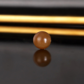 羊脂玉黄糖糖玉隔珠配珠 柔光 新疆且末糖和田玉散珠9.5mm 2373号