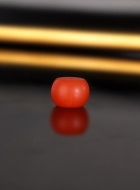 天然保山南红散珠隔珠 294号 直径9x6.5mm 毕业级单珠配珠散珠