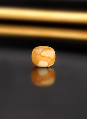 天然云端老蜡老型珠LL83号 直径8.3X6.5mm 俄料古董蜡配珠散珠