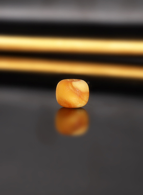 天然老蜡老型珠散珠 直径9x7.2mm LL66云端古董老蜜蜡配珠隔珠