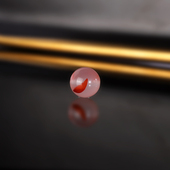 川料南红散珠B106直径10.8mm冰飘南红单珠飘花高冰荔枝栋配珠圆珠