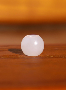 新疆和田白玉散珠YG3隔珠哑光