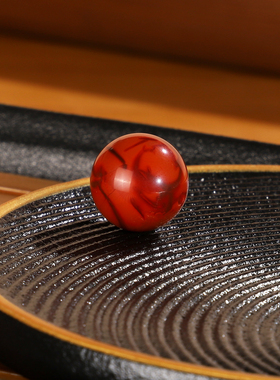 原矿天然川料瓦西南红散珠13.2mmCD30火焰红配珠满肉单颗圆珠配饰