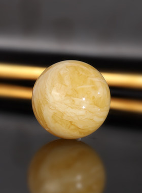 原矿天然俄料蜜蜡散珠 23mm L01号 满蜡满密大单珠配珠圆珠