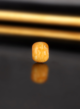 天然云端老蜡老型珠LL91号 直径8.3x6.5mm 俄料古董蜡配珠散珠