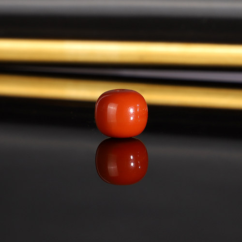 原矿天然瓦西南红老型珠散珠9.3x8.4mm 3325号 毕业级 一物一图