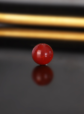 原矿天然瓦西南红散珠8.5mm 1820号 天花板牛血火焰红配珠隔珠