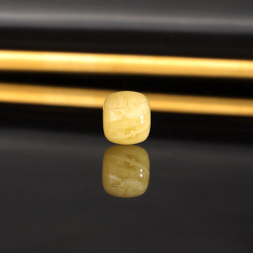 天然俄料蜜蜡老型珠散珠 10.3x9.1mm 3299号 大孔珠 隔珠配珠