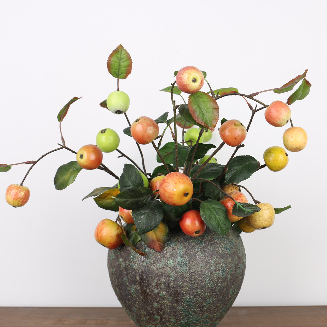 裸生活 仿真小苹果树枝 平安果带叶水果 客厅餐桌装饰插花艺摆件在类目 家居饰品, 花瓶/花器/仿真花/仿真饰品, 仿真水果中 - 来自Buy2taobao.com提供专业的淘宝代购服务