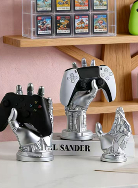 创意机械手游戏手柄支架桌面摆件